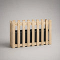 Jardinière rectangulaire surélevée en bois avec 3 bacs en plastique, bois naturel et noir, 100 × 33 × 70 cm